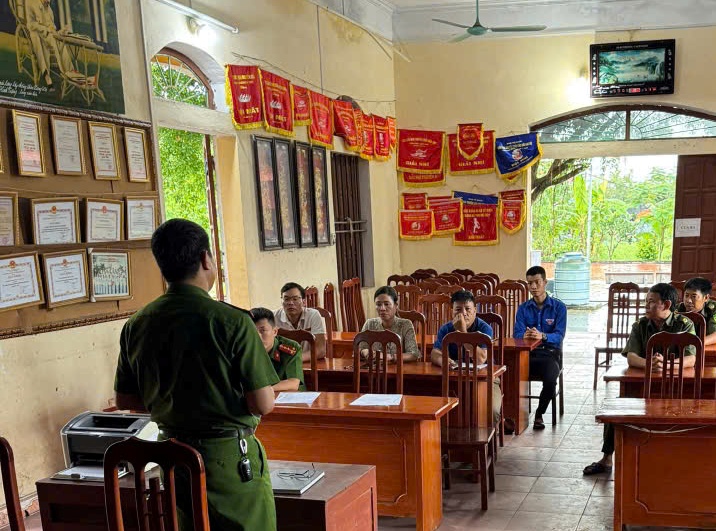 Công an xã Yết Kiêu: Quyết tâm đẩy lùi tệ nạn ma túy, giữ vững bình yên thôn xóm
